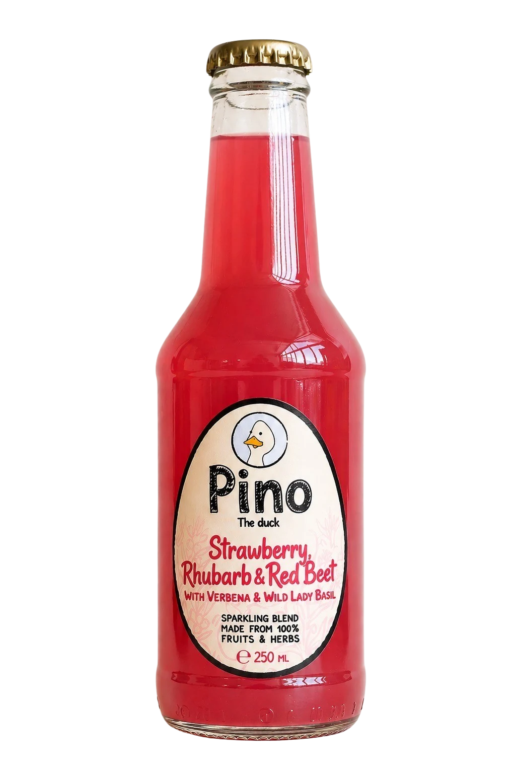 Strawberry, Rhubarb & Red Beet — 250ml bottle